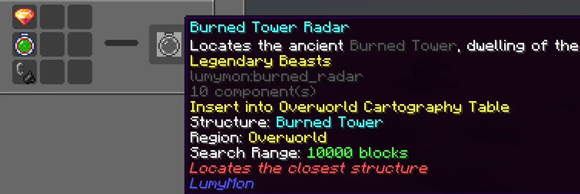 Craft the Legendary Beasts Radar - Radar