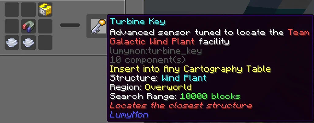 Craft the Turbine Key - Image 1